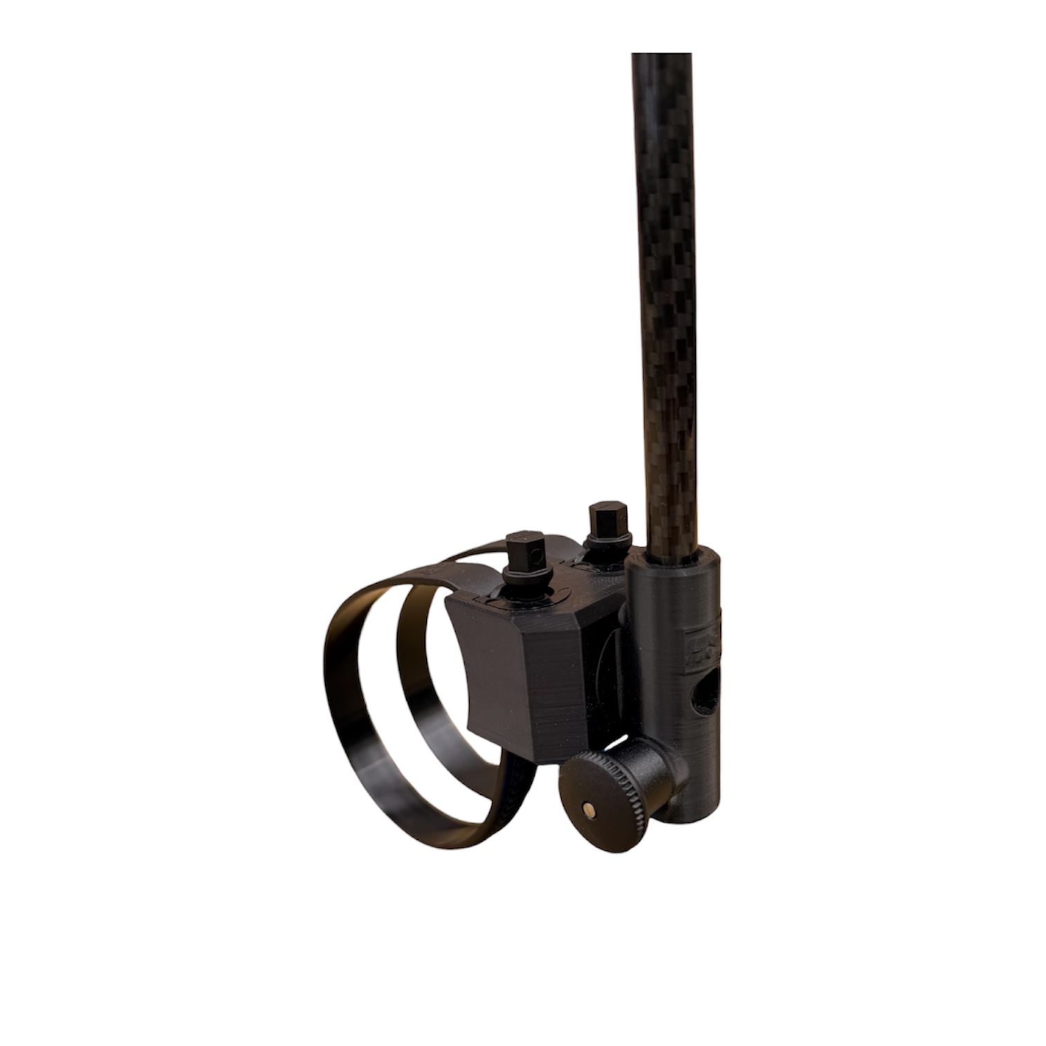 Black HSF 360 AnyTube Mount with carbon-fiber pole and tube straps