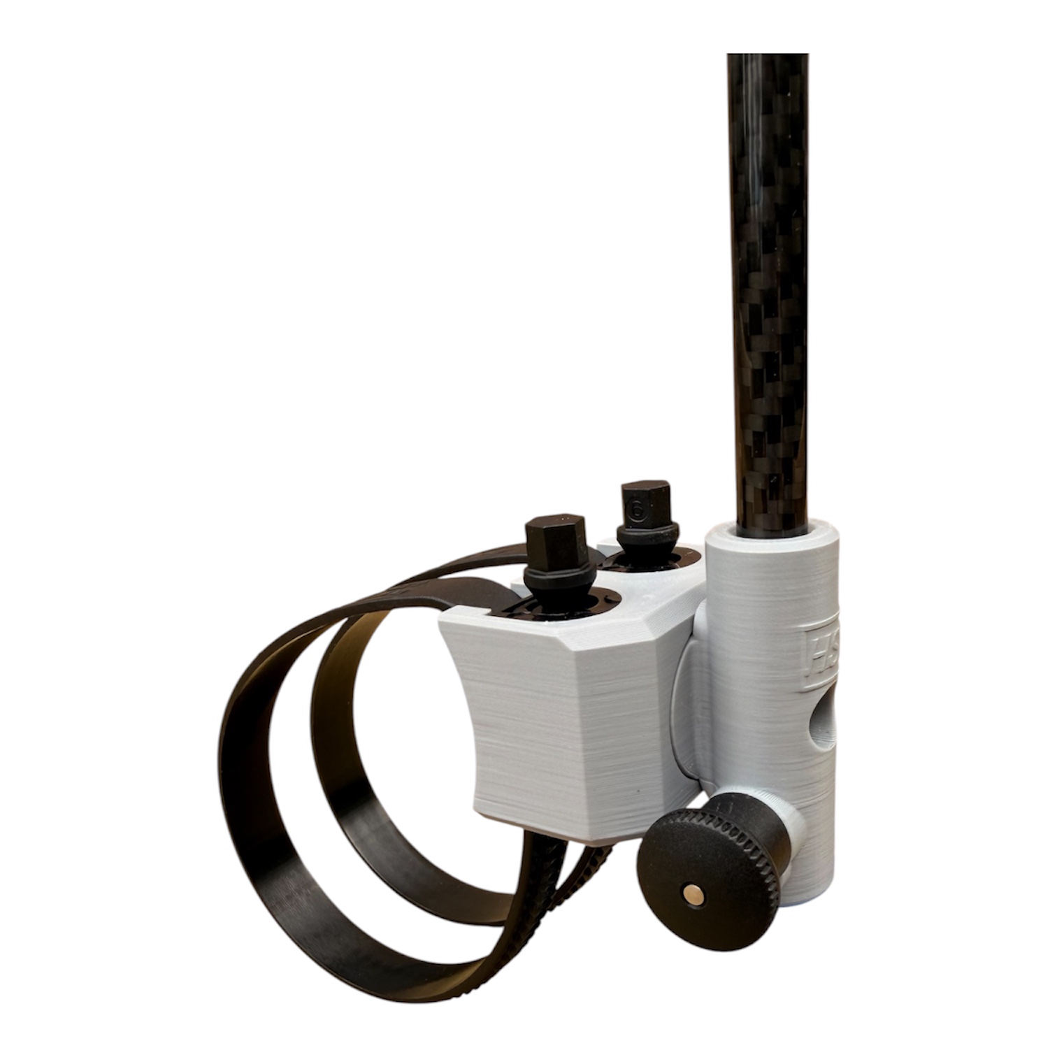 Grey HSF 360 AnyTube Mount with carbon-fiber pole and tube straps