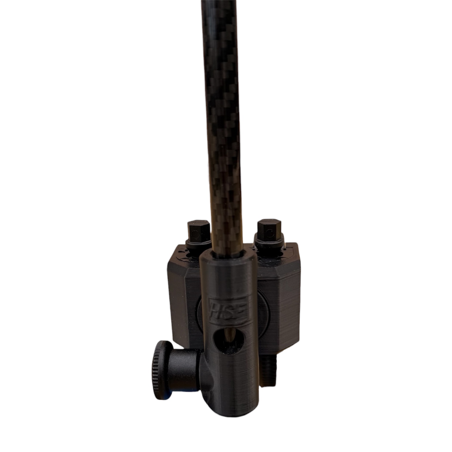 Front view of the black HSF 360 AnyTube Mount